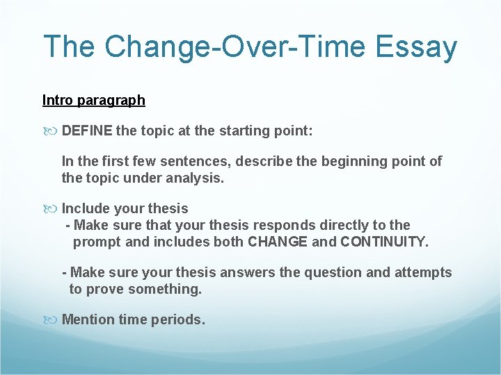 How to Change Topic in an Essay